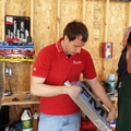 7 Dave with air induction cooler for member's Miata he is modifing